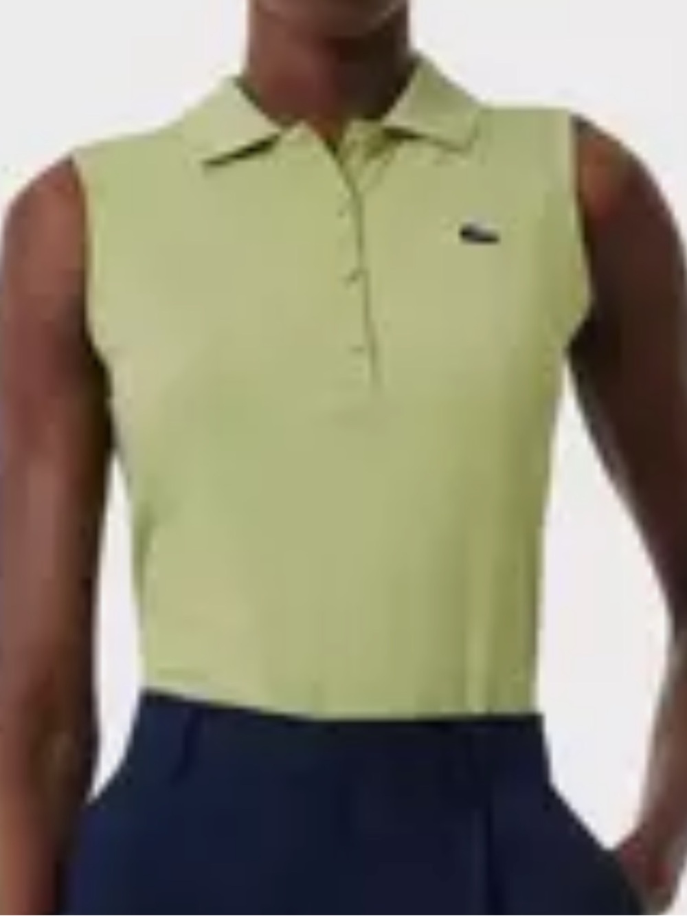 Lacoste sleeveless top, size small